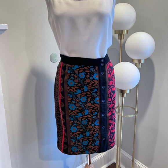 Anthropologie Dolan Left Coast Collection Jacquard Pencil Skirt - Picture 2 of 11